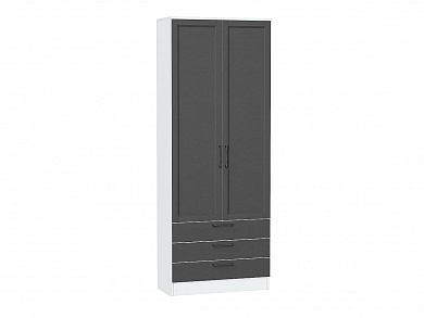 Шкаф двухстворчатый Стиль ШК-803 с ящиками 2110*800*376 Stormy Silkwood