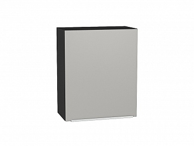 Шкаф верхний с 1-ой дверцей Фьюжн 716*600*320 Silky Light Grey / Graphite