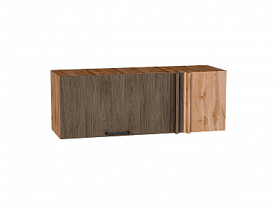 Шкаф верхний прямой угловой горизонтальный Флэт 358*1000*350 Brown Casella Oak 2S / Дуб Вотан