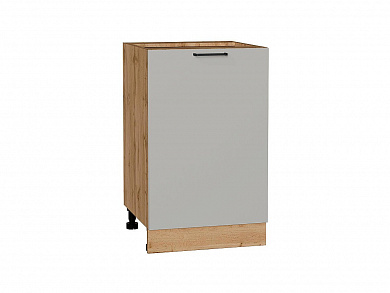 Шкаф нижний с 1-ой дверцей Флэт 816*500*478 Light Grey In 2S / Дуб Вотан