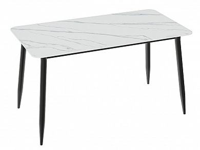 Стол Uni-Form-S2.2B 1300*700*750 SBlack/White Matt Marble