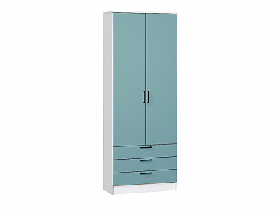 Шкаф двухстворчатый Стиль ШК-803 с ящиками 2110*800*376 Grey-green In 2S