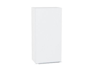 Шкаф верхний с 1-ой дверцей Фьюжн 920*400*320 Silky White / Белый