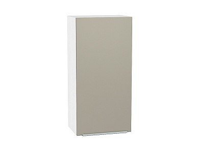 Шкаф верхний с 1-ой дверцей Фьюжн 920*400*320 Silky Grey / Белый