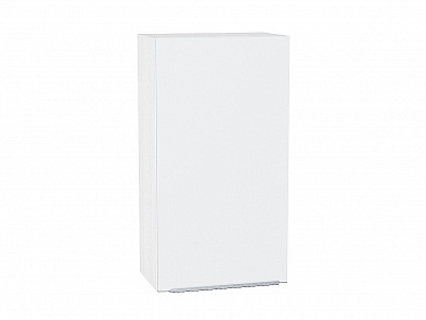 Шкаф верхний с 1-ой дверцей Фьюжн 920*500*320 Silky White / Белый