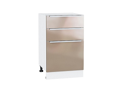 Шкаф нижний с 3-мя ящиками Фьюжн 816*500*480 Gallant / Белый