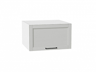 Шкаф верхний горизонтальный глубокий Сканди 358*600*576 Grey Silkwood / Белый