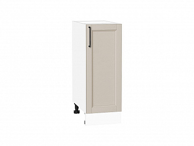 Шкаф нижний с 1-ой дверцей Сканди 816*300*480 Cream Silkwood / Белый