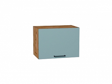 Шкаф верхний горизонтальный Флэт 358*500*318 Grey-green In 2S / Дуб Вотан