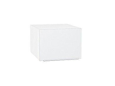 Шкаф верхний горизонтальный глубокий Фьюжн 358*500*576 Silky White / Белый