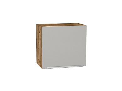 Шкаф верхний горизонтальный Фьюжн 458*500*318 Silky Light Grey / Дуб Вотан