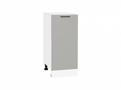 Шкаф нижний с 1-ой дверцей Флэт 816*350*478 Light Grey In 2S / Белый