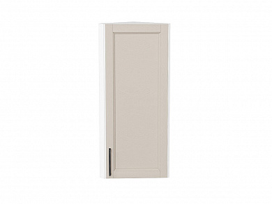 Шкаф верхний торцевой Сканди 920*300*306 Cream Silkwood / Белый