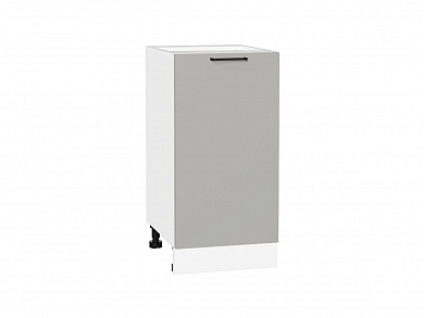 Шкаф нижний с 1-ой дверцей Флэт 816*400*478 Light Grey In 2S / Белый