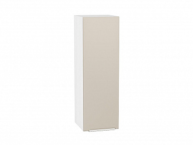 Шкаф верхний с 1-ой дверцей Фьюжн 920*300*320 Cream Silk / Белый