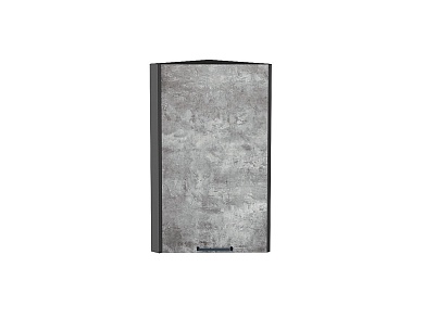 Шкаф верхний торцевой Флэт 716*300*306 Temple Stone 2S / Graphite