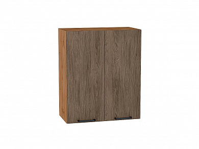 Шкаф верхний с 2-мя дверцами Флэт 716*600*318 Brown Casella Oak 2S / Дуб Вотан