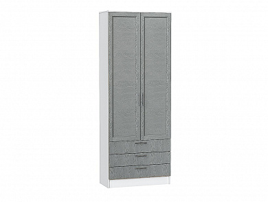 Шкаф двухстворчатый Стиль ШК-803 с ящиками 2110*800*376 Grey Softwood