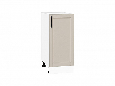 Шкаф нижний с 1-ой дверцей Сканди 816*350*480 Cream Silkwood / Белый