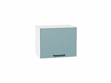 Шкаф верхний горизонтальный Флэт 358*450*318 Grey-green In 2S / Белый
