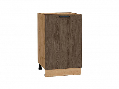 Шкаф нижний с 1-ой дверцей Флэт 816*500*478 Brown Casella Oak 2S / Дуб Вотан