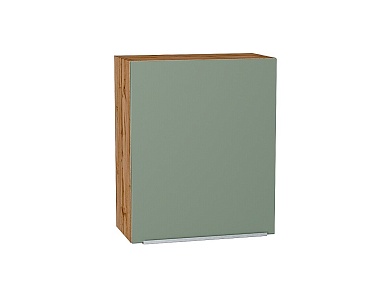 Шкаф верхний с 1-ой дверцей Фьюжн 716*600*320 Silky Mint / Дуб Вотан