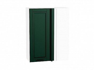 Шкаф верхний прямой угловой Дублин 920*700*345 Special Green / Белый