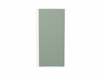 Шкаф верхний торцевой Фьюжн 920*300*306 Silky Mint / Белый