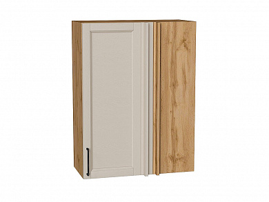 Шкаф верхний прямой угловой Сканди 920*700*345 Cream Silkwood / Дуб Вотан