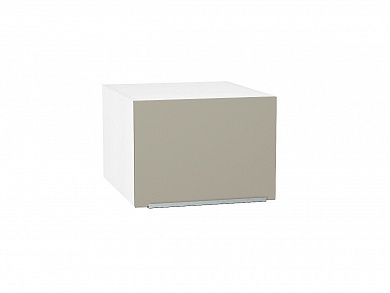 Шкаф верхний горизонтальный глубокий Фьюжн 358*500*576 Silky Grey / Белый