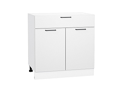 Шкаф нижний с 2-мя дверцами и ящиком Флэт 816*800*478 White In 2S / Белый