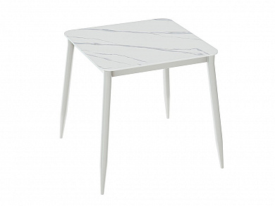 Стол Uni-Form-S.2B 800*800*750 SGrey/White Matt Marble