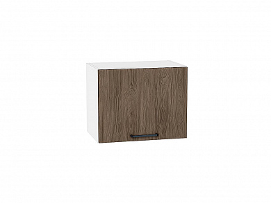 Шкаф верхний горизонтальный Флэт 358*450*318 Brown Casella Oak 2S / Белый