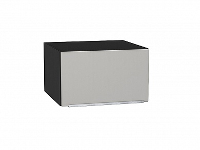 Шкаф верхний горизонтальный глубокий Фьюжн 358*600*576 Silky Light Grey / Graphite