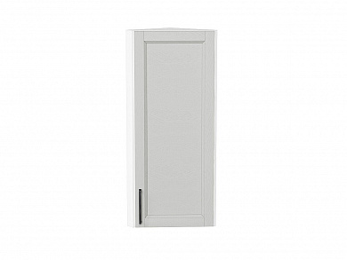 Шкаф верхний торцевой Сканди 920*300*306 Grey Silkwood / Белый