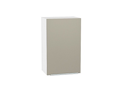 Шкаф верхний с 1-ой дверцей Фьюжн 716*450*320 Silky Grey / Белый