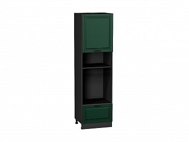 Шкаф пенал с 1-ой дверцей и ящиком под технику Дублин 2132*600*574 Special Green / Graphite