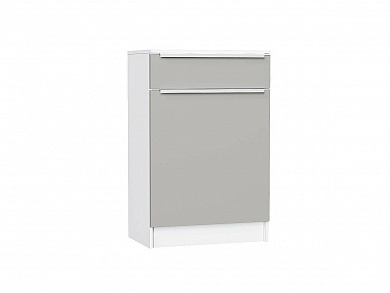 Тумба Стиль ТБ-601 с ящиком 907*600*380 Silky Light Grey