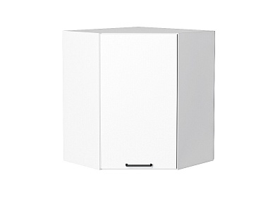 Шкаф верхний угловой Флэт 716*600*600 White In 2S / Белый