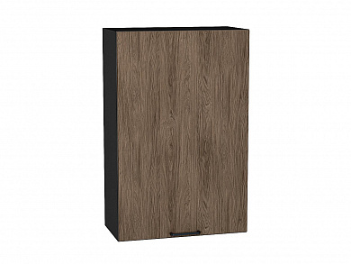 Шкаф верхний с 1-ой дверцей Флэт 920*600*318 Brown Casella Oak 2S / Graphite