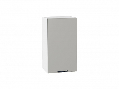 Шкаф верхний с 1-ой дверцей Флэт 716*400*318 Light Grey In 2S / Белый