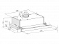 Встраиваемая вытяжка Hogan G 600 160*600*280 Черный