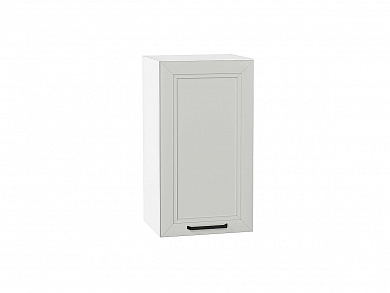 Шкаф верхний с 1-ой дверцей Нео 716*400*320 Grey Silk / Белый