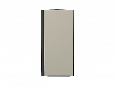 Шкаф верхний торцевой Фьюжн 920*300*306 Silky Grey / Graphite
