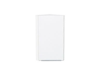 Шкаф верхний торцевой Фьюжн 716*300*306 Silky White / Белый