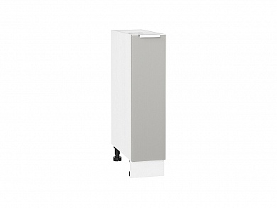 Шкаф нижний с 1-ой дверцей Фьюжн 816*200*480 Silky Light Grey / Белый