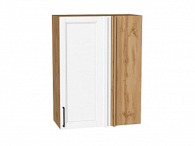 Шкаф верхний прямой угловой Сканди 920*700*345 White Silkwood / Дуб Вотан