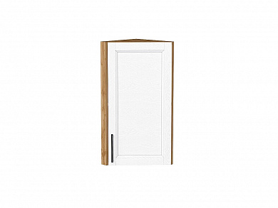 Шкаф верхний торцевой Сканди 716*300*306 White Silkwood / Дуб Вотан