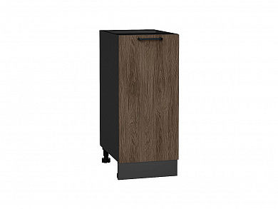 Шкаф нижний с 1-ой дверцей Флэт 816*350*478 Brown Casella Oak 2S / Graphite