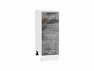 Шкаф нижний с 1-ой дверцей и ящиком Флэт 816*300*478 Temple Stone 2S / Белый